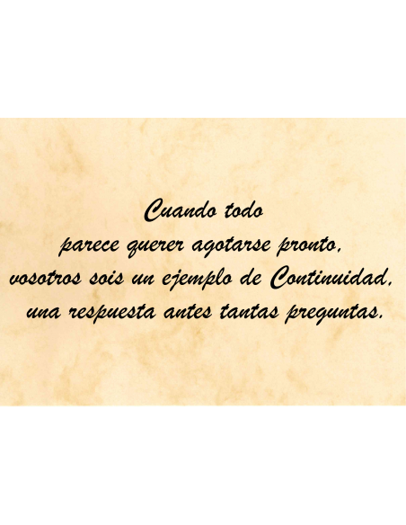 Felicitación Aniversario Boda Nº5 - Anglada Esculturas