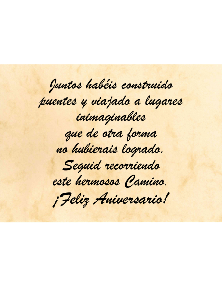 Felicitación Aniversario Boda Nº4 - Anglada Esculturas