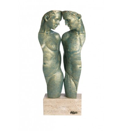 Escultura moderna de pareja Fusión