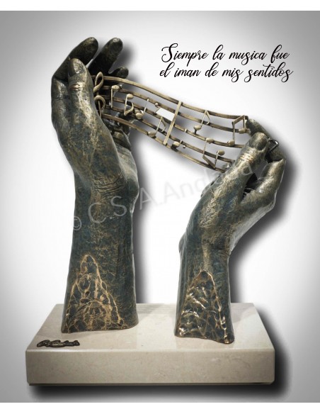 Le mani scolpiscono "Allegoria della Musica" - Anglada Sculture