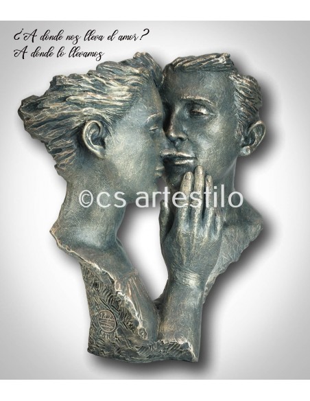 Escultura de pareja Instante - Anglada Esculturas - Arte Español