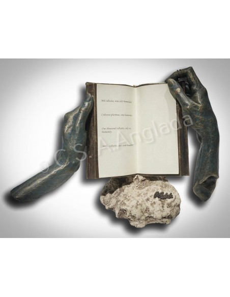 Hands sculpture Thousand cultures - Anglada Sculptures - Spanish Art