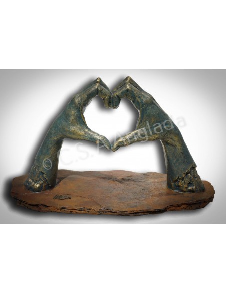 Escultura de manos Culminación - Anglada Esculturas - Arte español
