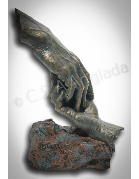 Escultura de manos Recuerdos - Anglada Esculturas