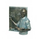Escultura realista de profesión PROFESOR CON PIZARRA de Ángeles Anglada