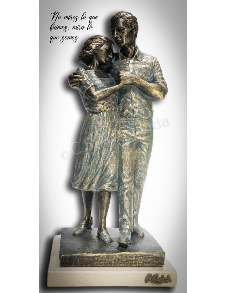 Escultura de pareja Serenidad - Anglada Esculturas