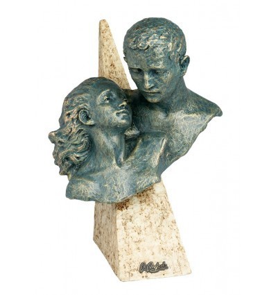 Escultura moderna de pareja COBIJO