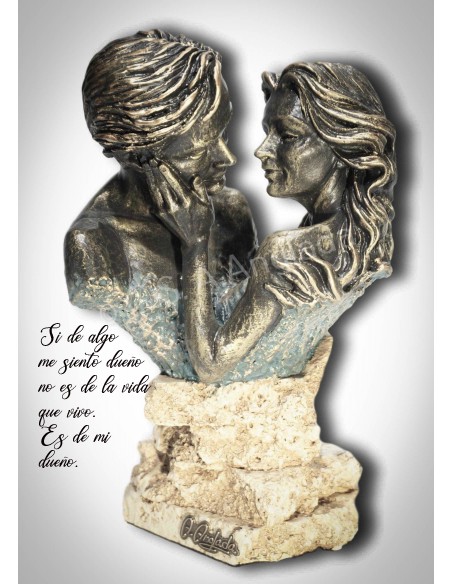 Escultura de pareja Preludio - Anglada Esculturas