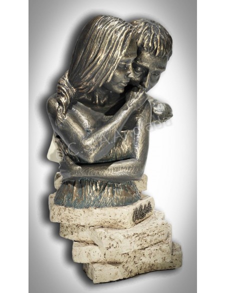 Escultura de pareja Brevedad - Anglada Esculturas