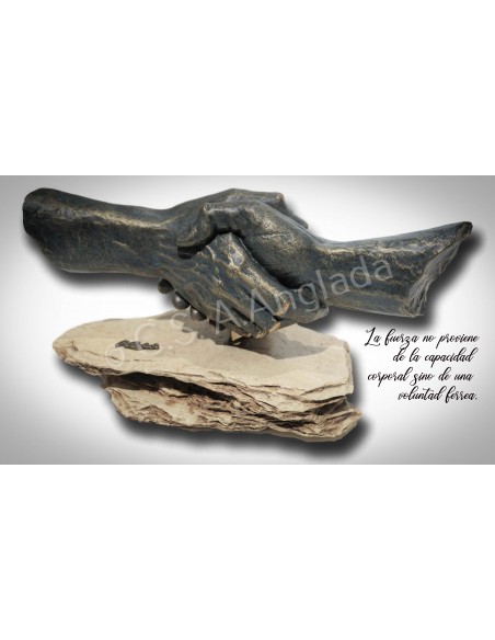 Realistic hands sculpture Commitment - Anglada Sculptures
