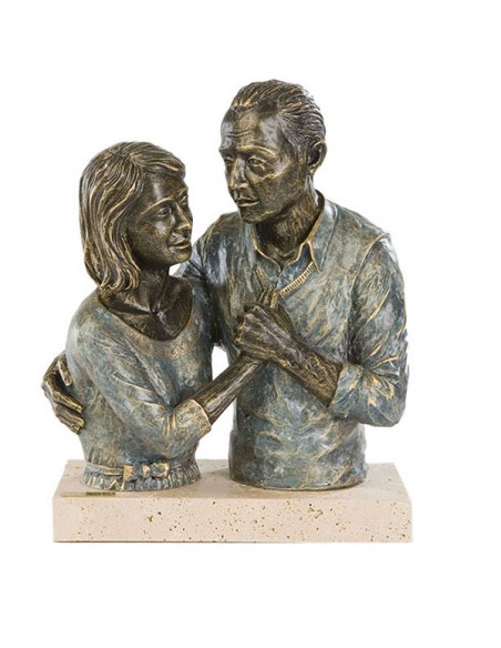 Escultura de pareja Sosiego - Anglada Esculturas