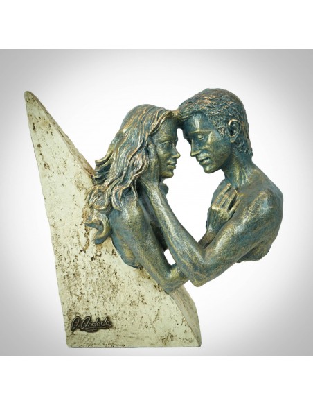 Sculpture de couple Douceur - Anglada Esculturas