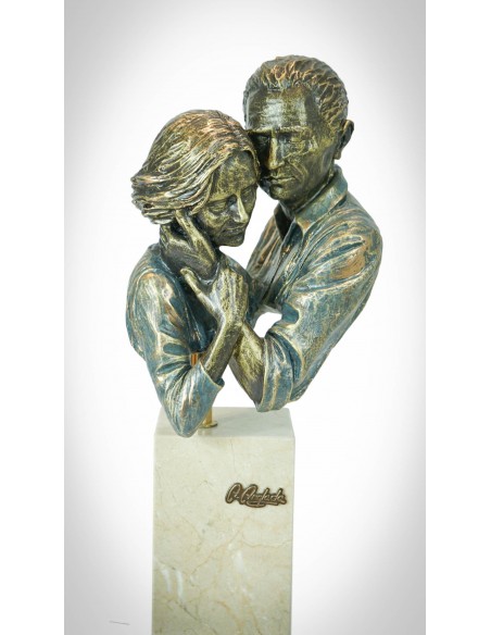Escultura de pareja Plenitud - Anglada Esculturas