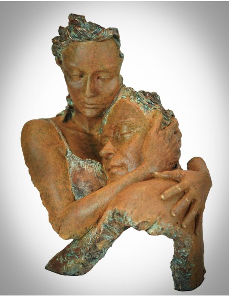 Escultura de pareja Acuerdo - Anglada Esculturas