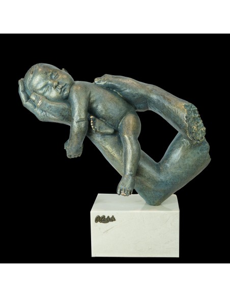 Escultura de bebé Duermete Niño - Anglada Esculturas