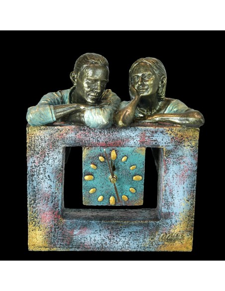 Reloj de mesa "Calma" - Anglada Esculturas - Arte Español