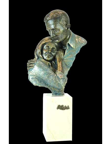 Escultura de pareja Placidez - Anglada Esculturas