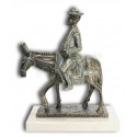 Escultura decorativa SANCHO PANZA EN BURRO