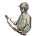 Escultura realista de profesión INGENIERO/ARQUITECTO/APAREJADOR de Ángeles Anglada_perfil derecho