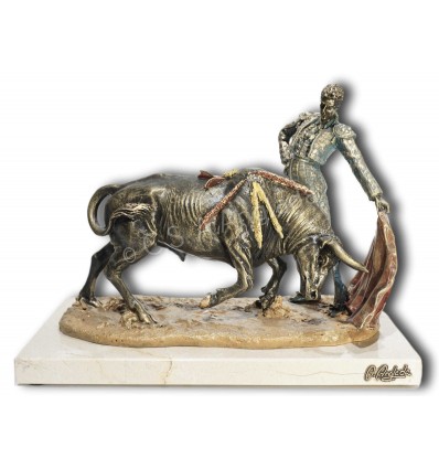 Realistic spanish sculpture Bullfighting by Angeles Anglada