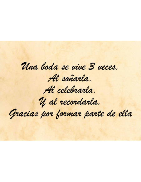 Felicitación Boda de oro Nº2 - Anglada Esculturas